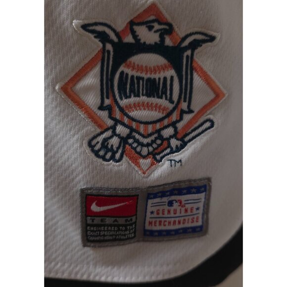 Vtg Nike MLB St Louis Cardinals Medium Youth White Logo's Button National Jersey - Picture 14 of 14